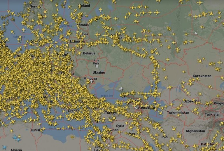 Closed airspace around Ukraine