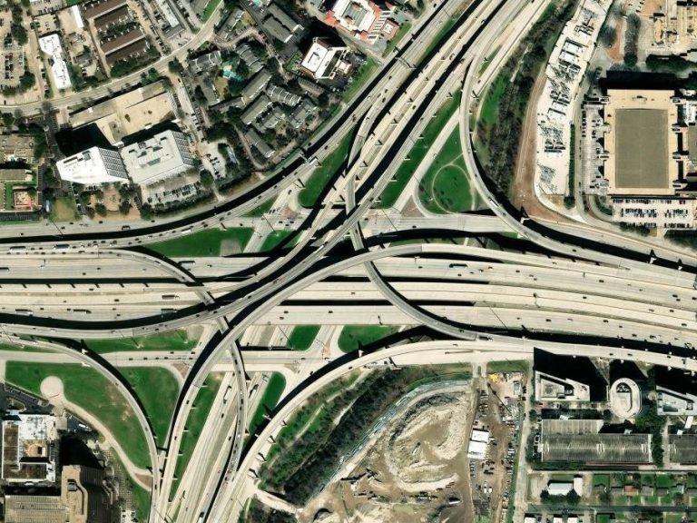 American Interchanges The biggest highway Interchanges on satellite images - Free-map.org